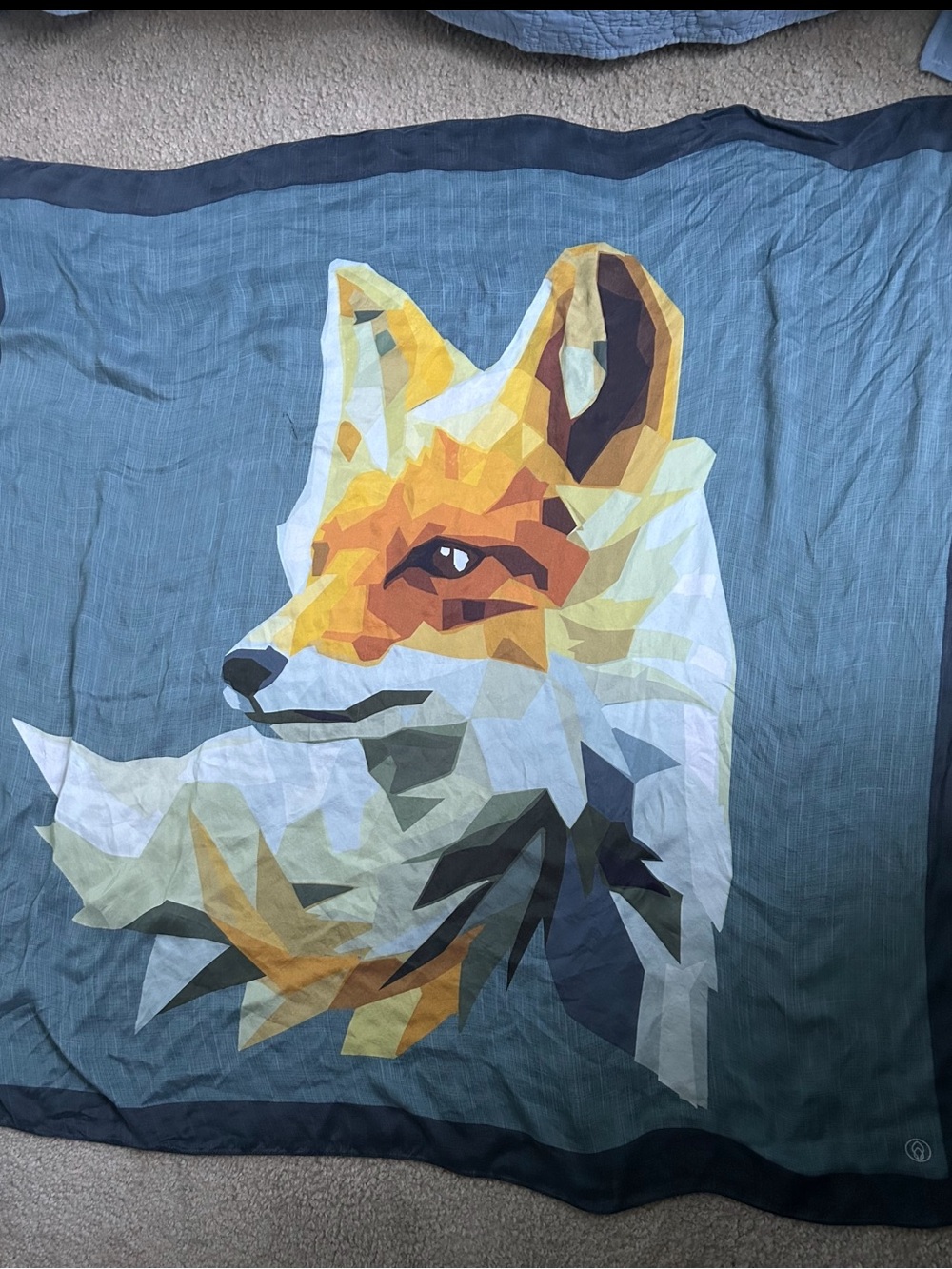 Designer Artic Fox Silk Scarf bought in Dubai